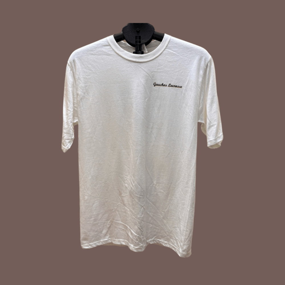 UCSB Lacrosse Tee | White Graphic | Size S | Vintage 2005